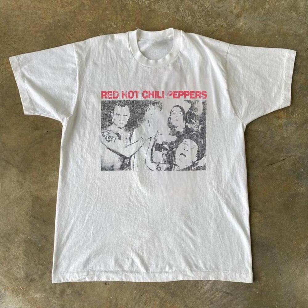 Red Hot Chili Peppers White Band Tee